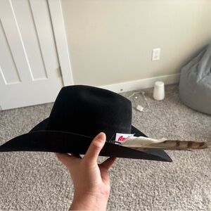 American Hat Company 10X Black Felt Cowboy Hat